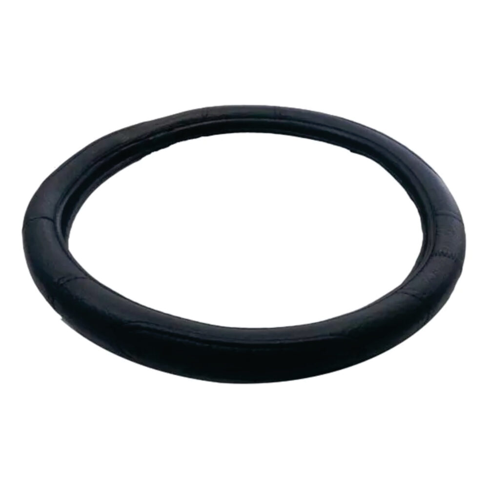 Cubre volante Simil Cuero Negro Costura