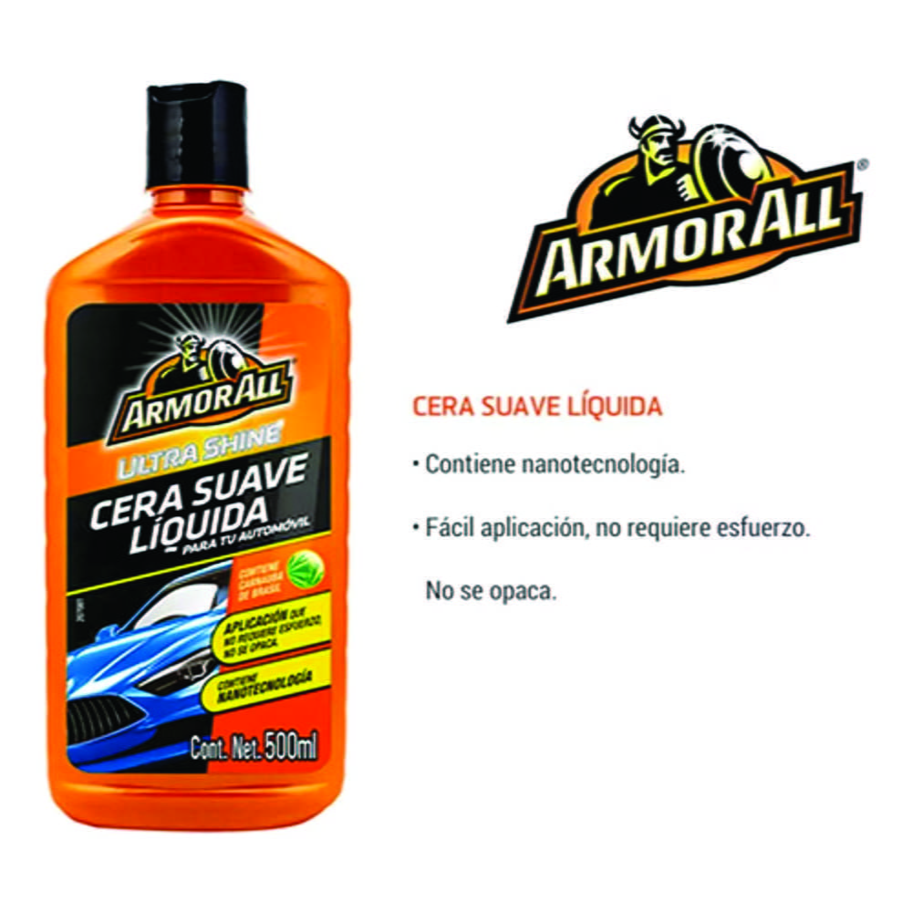 Cera Carnauba Suave Liquida Ultra Shine 500ml - Armor All - Imagen 3