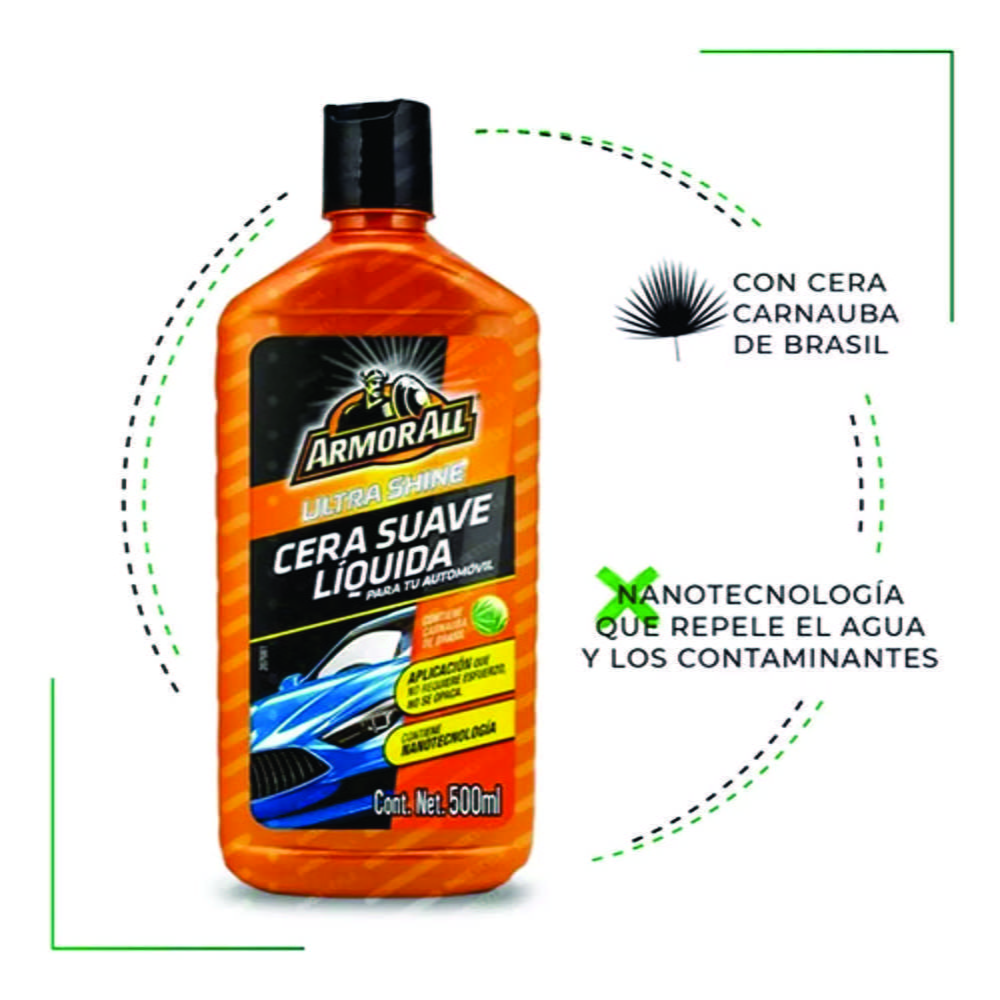 Cera Carnauba Suave Liquida Ultra Shine 500ml - Armor All - Imagen 2