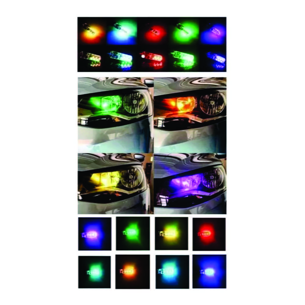 Kit Led Posicion T10 Rgb Colores Control Auto 12v - Imagen 2