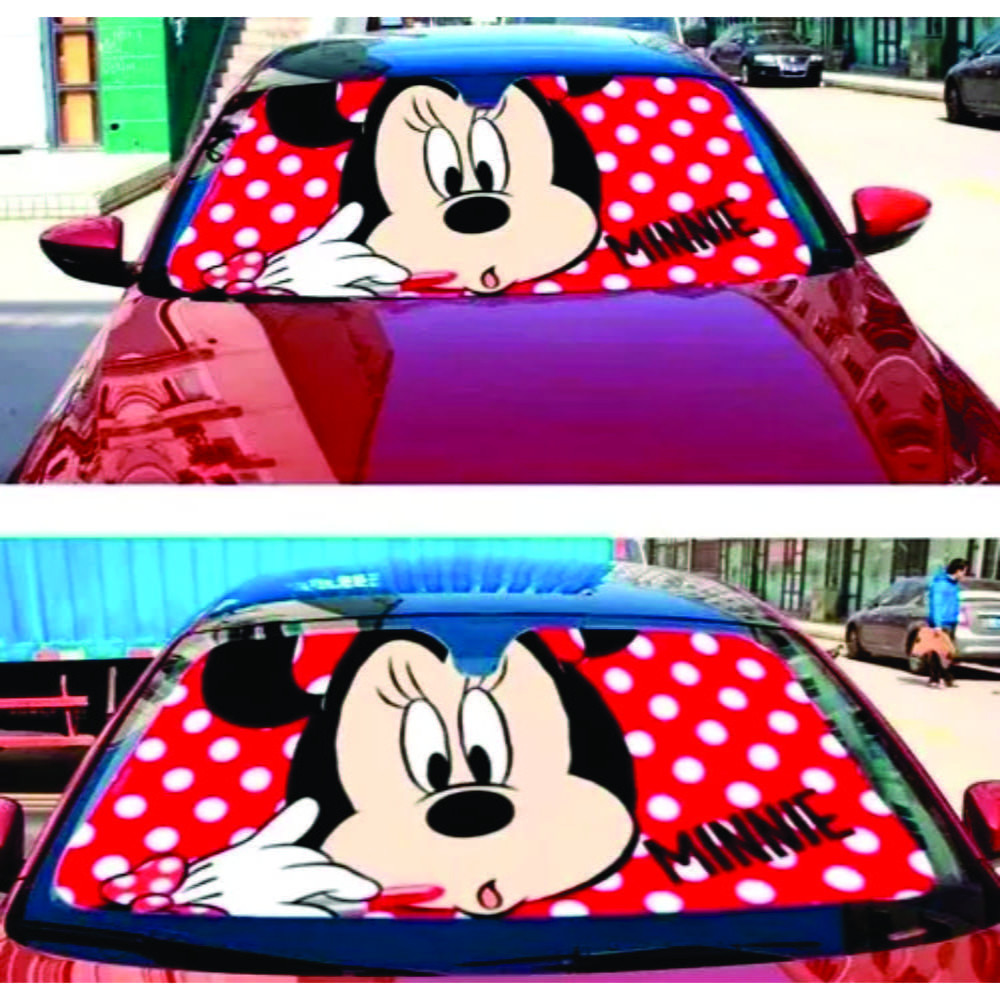 Cortina Parasol Metalizada Parabrisa Minnie Disney - Imagen 2