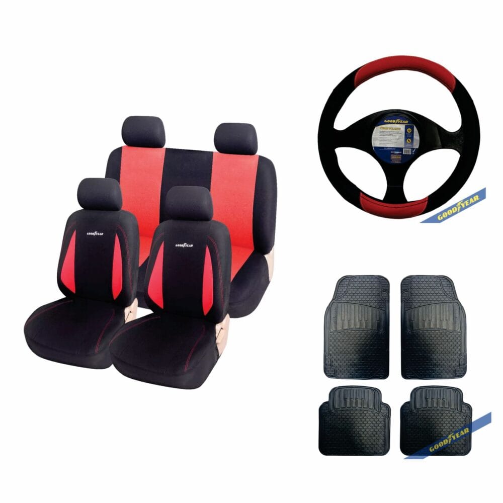 Combo Good Year Funda Para Asientos + Cubrevolante + Cubrealfombra 4 piezas - Imagen 4