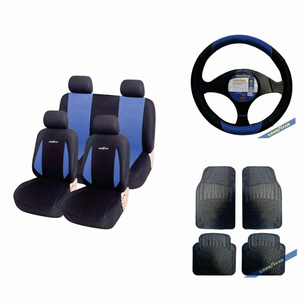 Combo Good Year Funda Para Asientos + Cubrevolante + Cubrealfombra 4 piezas - Imagen 2
