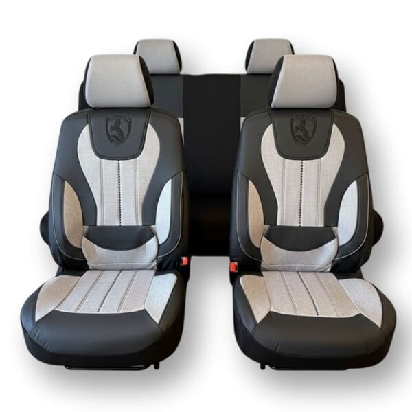 Funda Vulpin Origen Tela Y Cuero Premium Deportiva Gris