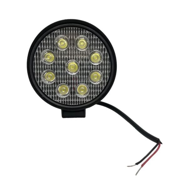 Faro Led Redondo 9 Led 27w 4x4 Blanco (unidad)