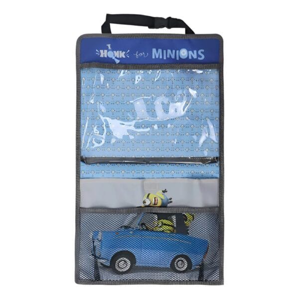 Bolso Organizador Porta Tablet Butaca Auto Minions Minions Or-013mo Color Azul