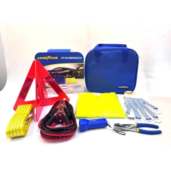 Kit Seguridad Emergencia Auto 8 En 1 Goodyear En Bolso