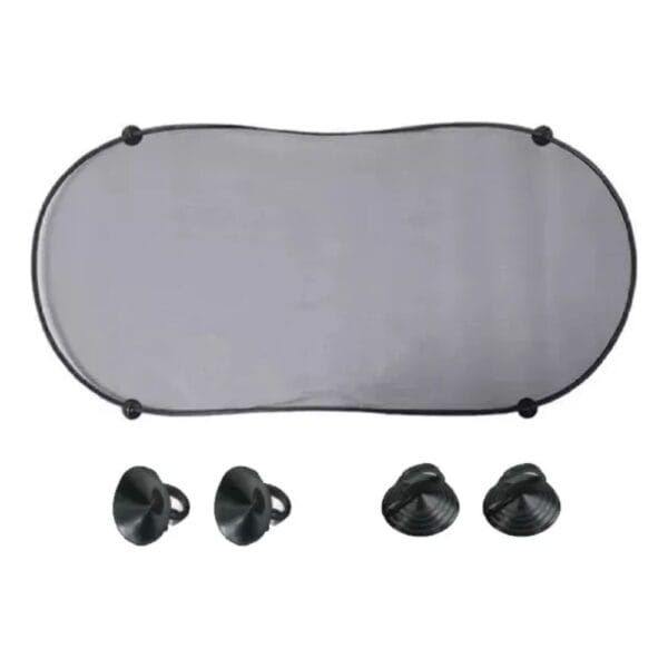 Cortina Parasol Trasera Plegable Con Ventosa, 1m. X 50cm.