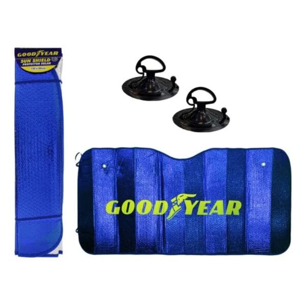 Cortina Parasol Delantera Metalizada 130 X 60 Cm Goodyear