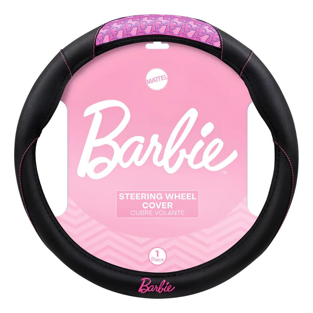 Cubre Volante Barbie Negro Con Rosa Auto Camioneta 38cm