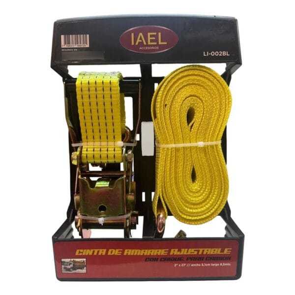 Cinta De Amarre Ajustable Con Crique 2 Pulgadas