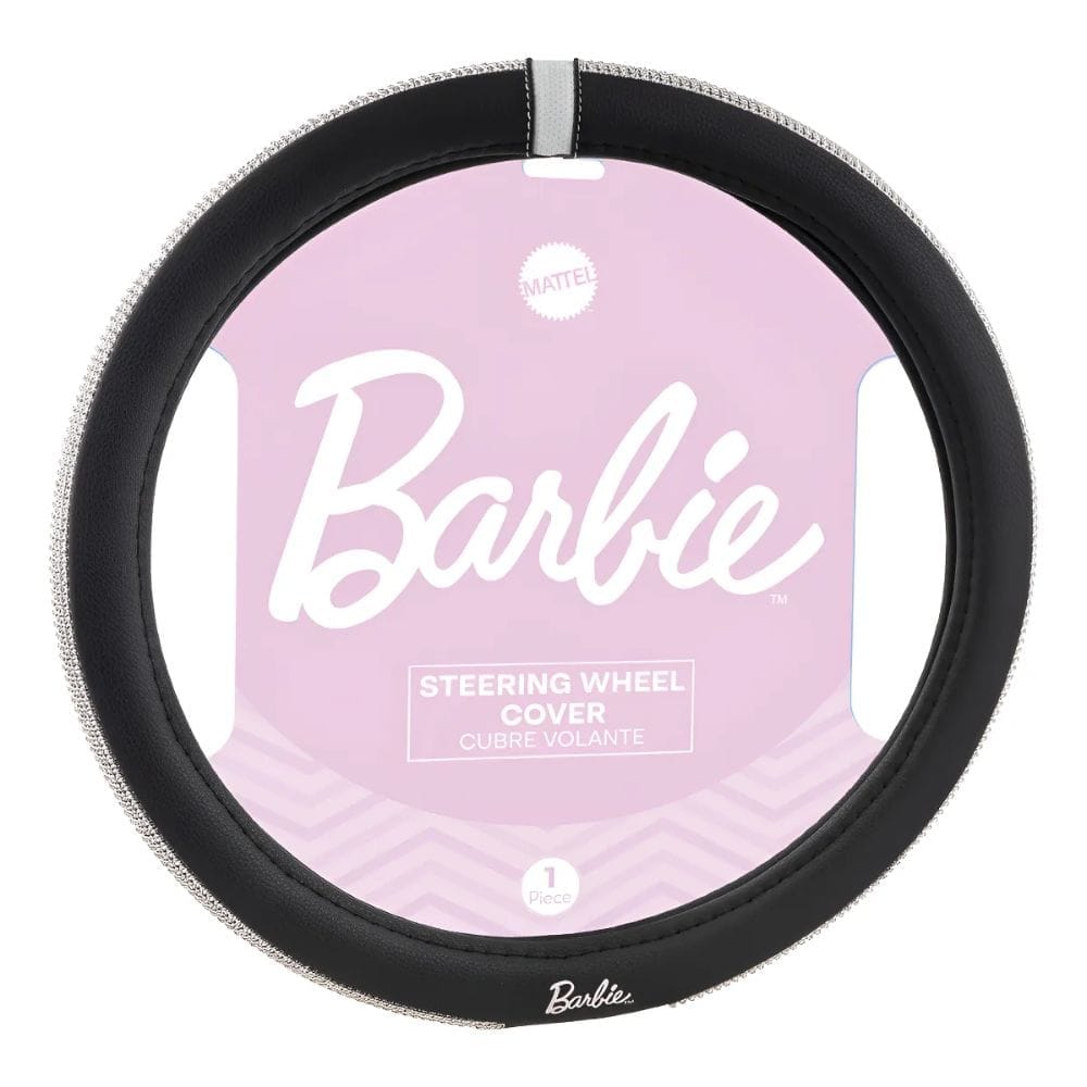 Cubre Volante Barbie Negro Strass Brillo Auto Camioneta 38cm
