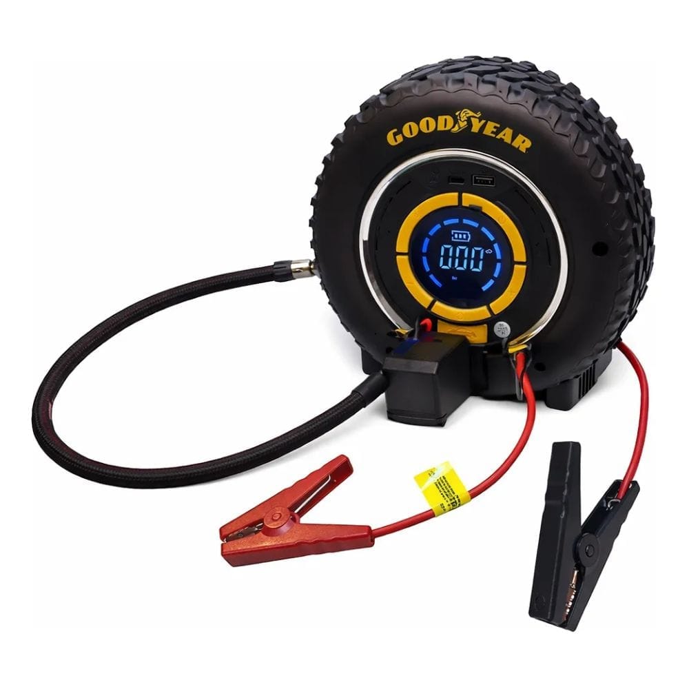 Compresor Rueda + Arrancador Bateria Inalambrico Portatil Goodyear - Imagen 2