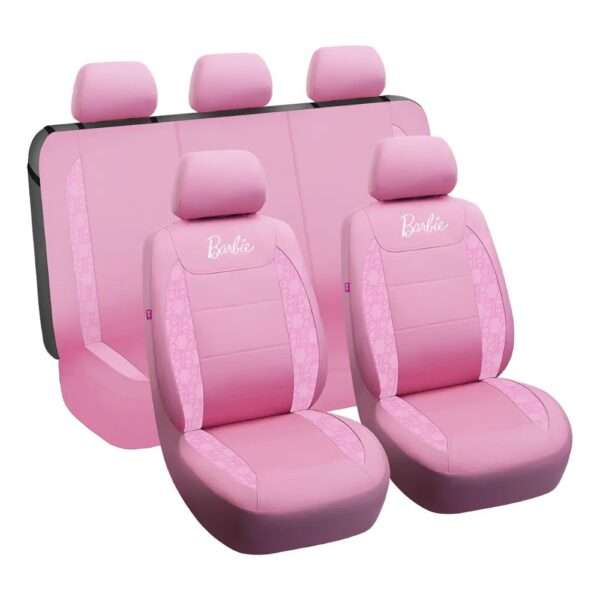 Funda Cubre Asiento Tela Con Espuma Completa Barbie Rosa